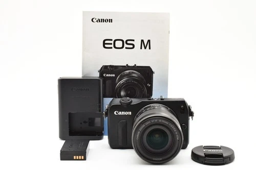 Canon EOS M Mirrorless Digital Camera Black with 18-55mm Lens From JAPAN