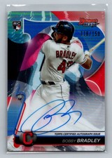 2020 Bowman's Best Bobby Bradley #B20-BBB Best of 2020 Auto Blue Refractor #/150