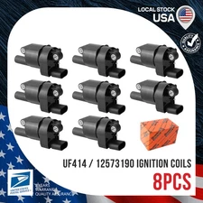 8x Brand-New Ignition Coil Fits OEM 12573190 UF414 For Chevrolet Cadillac Hummer