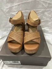 Crown Vintage Kehra Wedge Sandal, Size 7 M Women’s, Color Dark Natural