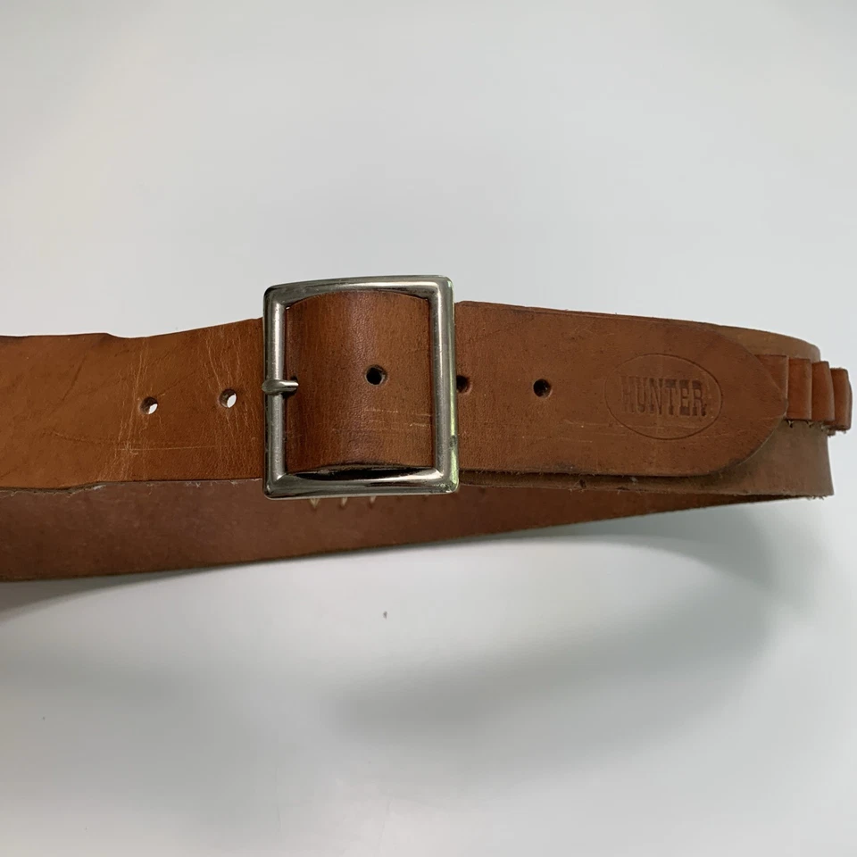 Cinturón de cartucho de cuero ~ Hunter Co. Talla Mediana .357/.38 ~ para funda de revólver Foto 2 de 4