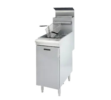 Adcraft BDGF-90/NG Black Diamond 40 lb. Natural Gas 3 Tube Fryer
