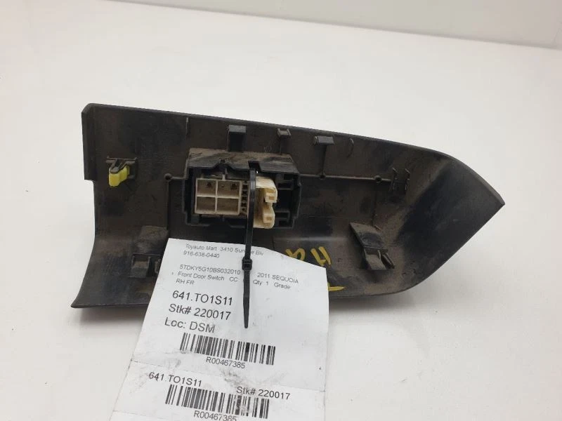 2011 TOYOTA SEQUOIA СО СТОРОНЫ ПАССАЖИРА ПЕРЕДНЯЯ ДВЕРЬ ПЕРЕКЛЮЧАТЕЛЬ ОКОН  - Изображение 2 из 4