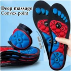 1Pair Acupressure Magnetic Therapy Insoles Slimming Breathable Running Shoes