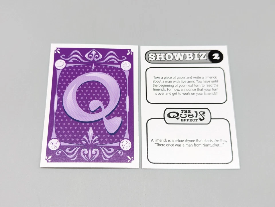 Quelf 2008 Family Edition Board Game Replacement Cards 88 Purple - Image 2 of 4