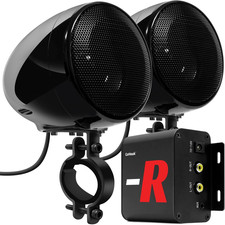 Motorcycle Speakers Bluetooth Waterproof Radio Audio System with Amplifier, FM R