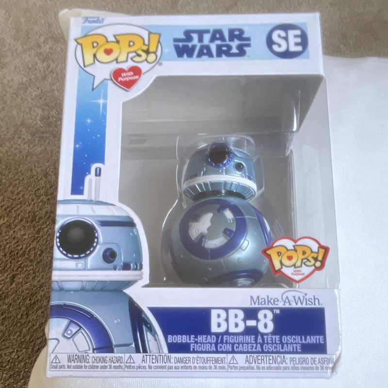 Funko Pop! Star Wars BB-8 Figure Make-A-Wish Pop! With Purpose 2022