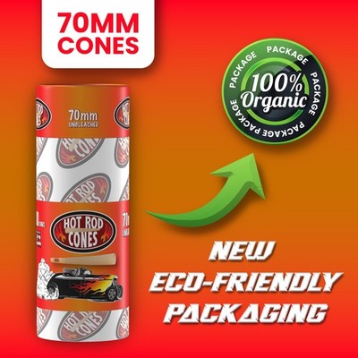 Unbleached Pre Rolled Cones Calssic Rolling Paper Cones W Tips70 mm - 100 CT