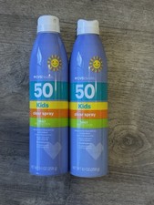 CVS Broad Spectrum Kids SPF50 Clear Spray Sunscreen. 9.1oz Each 2 Pack 
