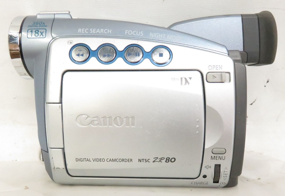 Canon ZR80 MiniDV Camcorder Camcorder Only Tested Working
