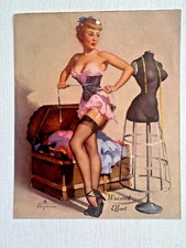 1950's Small Pinup Girl Picture Waisted Effort by Elvgren
