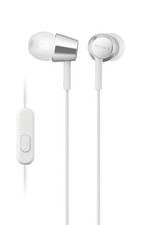 Sony MDREX155AP In-Ear Earbud with Microphone - White MDREX155AP 