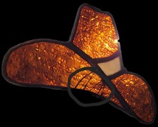 Vintage Handcrafted Stained Glass Suncatcher, Artisan Made