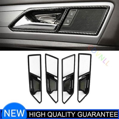 For Volkswagen Atlas 18-2023 Carbon Fiber Look Inner Door Handle Frame Decor 4X
