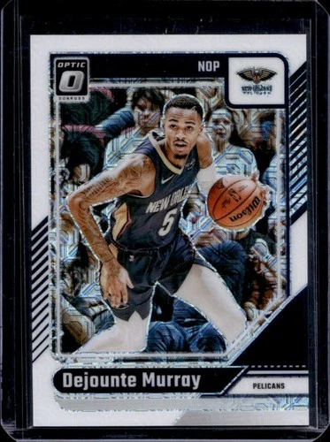 2024-25 Panini Donruss Optic Dejounte Murray Choice White Prizm #/48 Pelicans