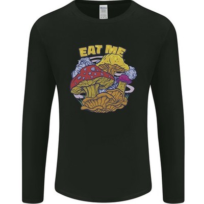 Eat Me Pilz Pilze Mycology Herren Langarm T-Shirt
