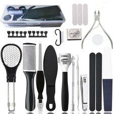 YIMART Pedicure Set Peeling and Exfoliating Calluses Foot Scrubbing 20 in 1