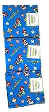 Super Mario World Fat Quarter Fabric Bundle 18" X 21" 100 Cotton Blue Nintendo