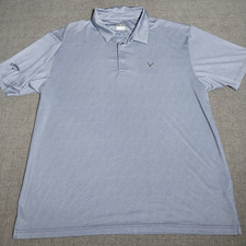 Men's Callaway Golf Polo Shirt 2XL Short Sleeve Purple/Blue