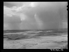 Foto: Monumento Nacional Capulín Nuevo México 1939 Lluvia sobre paisaje