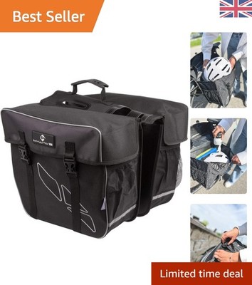 M-Wave Gepäckträgertasche hinten schwarz 30L für Touring - Regenschutz & 2 Fächer