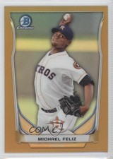 2014 Bowman Draft Top Prospects Chrome Gold Refractor 4/50 Michael Feliz 0o9