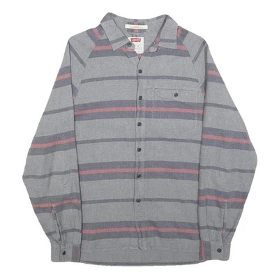 LEVI'S Chemise Décontractée Rayée Coton Gris & Rose Boutonnée Homme S - Photo 1/4