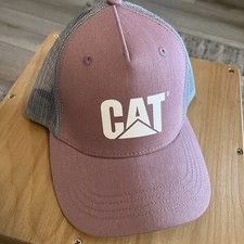 Caterpillar CAT Equipment Pink  GreySnapback Mesh Cap/Hat