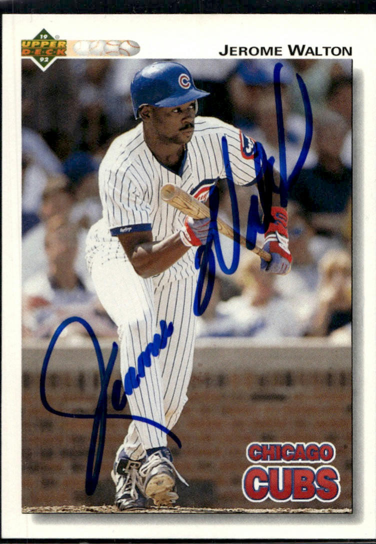 1992 Upper Deck #463 Jerome Walton Autographed Trading Card