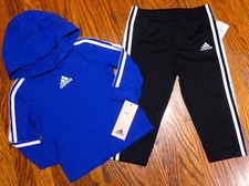 ADIDAS SPORT AUTHENTIC BABY BOYS ORIGINAL BRAND NEW 2Pc SET Size 18M, NWT