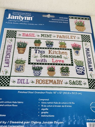 NEW Janlynn Seasoned With Love 2002 Counted Cross Stitch Kit #079-0030 Sealed US - Picture 3 of 8