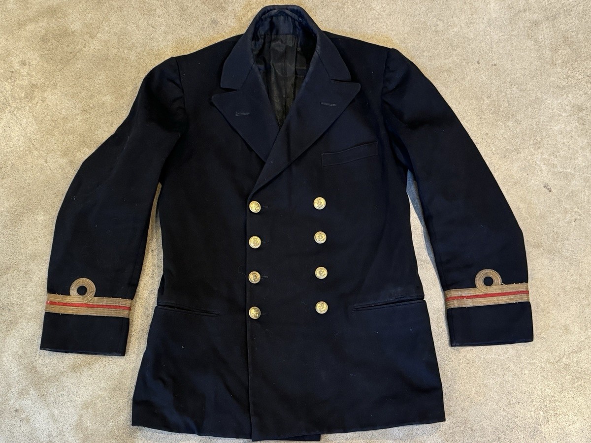 1930s Gieves Royal Navy Officers Tunic Uniform Jacket Large Heavy 