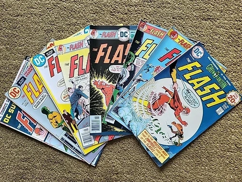 Vintage The Flash Comic Lot – Issues #218, #219, #228, #241–244 + DC SS#5