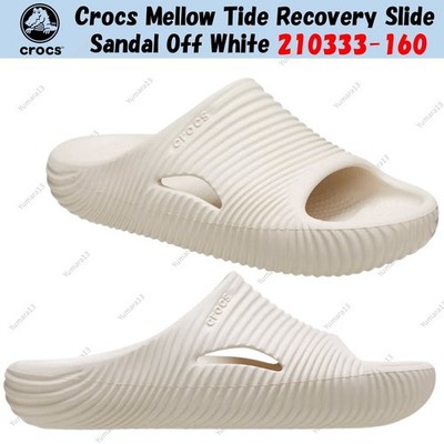 Crocs Mellow Tide Recovery Slide Sandale Off White 210333-160 Unisex Gr.