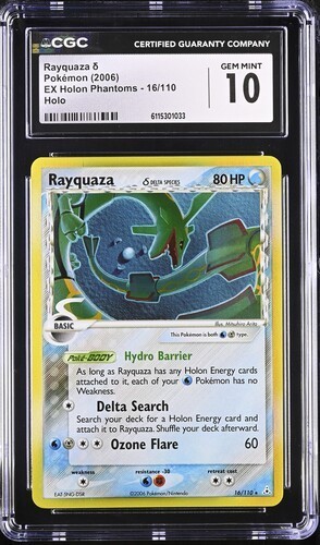 Rayquaza δ graded CGC 10 for sale on eBay