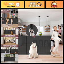 41" Extra Tall Retractable Baby Gate - 80" Wide Indoor/Outdoor Dog Barrier, Prev