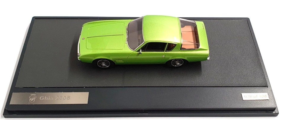 Matrix 1/43 Scale MX10701-011 - 1963 Ghia 230S Coupe - Met Lt Green - Image 4 of 4