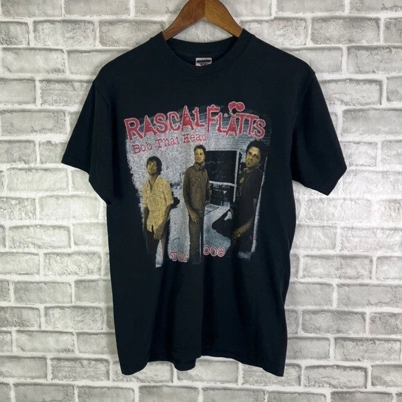 RARE Rascal Flats x Taylor Swift Opener 2008 Bob That Head Tour Size Medium - Image 3 of 4