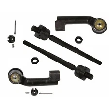 Moog 2 Front Inner & 2 Outer Steering Tie Rod End Kit For Ford Lincoln