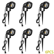 10W LED Landscape Lights Outdoor Spotlight 3000K Walkway Garden Light Lawn Lamp