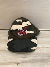 Cleveland Indians Vintage 2000s Verizon Wireless Camouflage Trucker Dad Hat