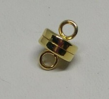 10pc Heavy-Duty Strength Gold Magnetic Clasps; 8x4mm; Will Not Lose Jewelry 