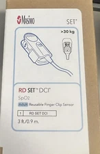 Masimo Adult Finger Sensor Red Set DCI 3Ft #4050 Brand New