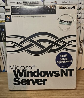 Microsoft Windows NT 4.0 Server Deutsch Neu Sealed Komplett 