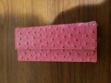 Girls Pink Trifold Wallet Pink Children's Textured Fashion Accessory with Zipper