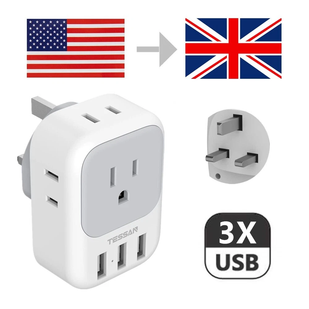 Ceptics 110 Volt To 220 Volt Travel Plug Adapter W/ Dual , 58 OFF