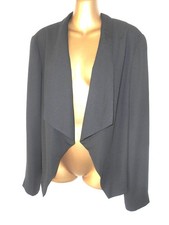 Kalico Black Tuxedo Jacket 18 Edge To Edge Long Sleeves Lightweight (7734