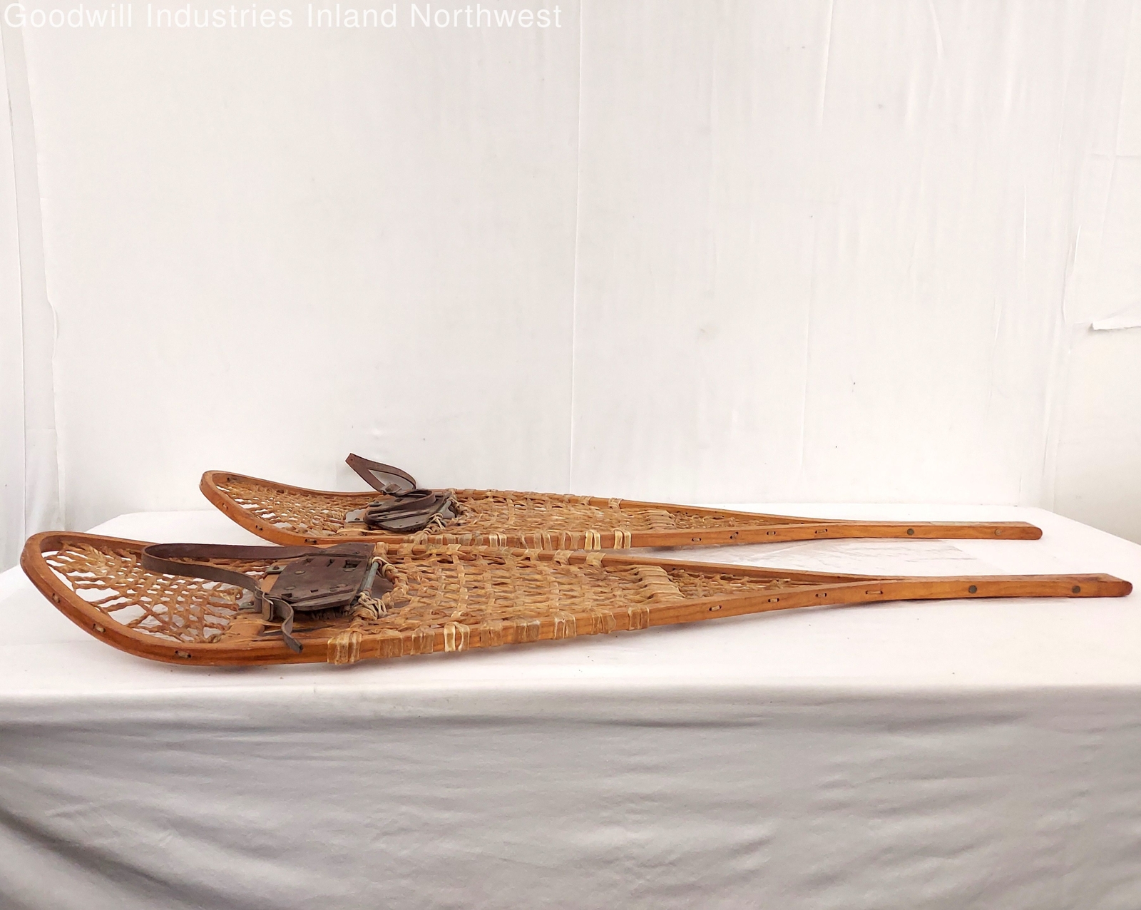 Safesport MFG Co. Vintage Wooden Snowshoes 48x14" eBay