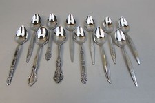 Mix Lot set of 12 Spoons - Oneida Oneidacraft 1847 Rogers Community Stainless