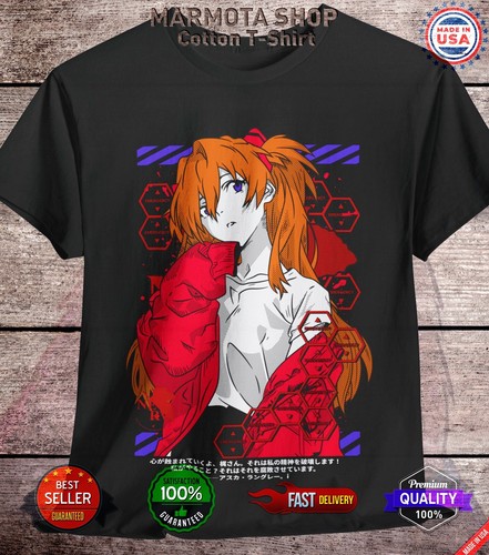 Asuka Langley Neon Genesis Evangelion Shirt Japanese Anime NERV Tee T-Shirt - Bild 1 von 3